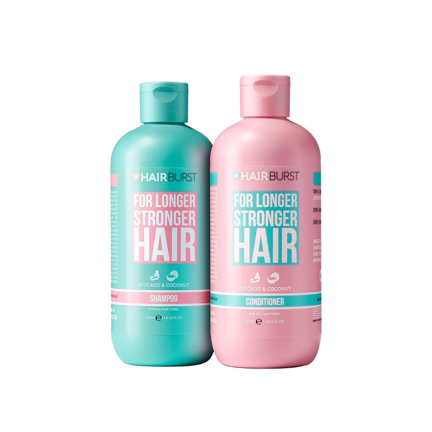 HAIR BURST Shampoo and Conditioner Set - SLS Free Hair Growth and Thickening Treatment for Women