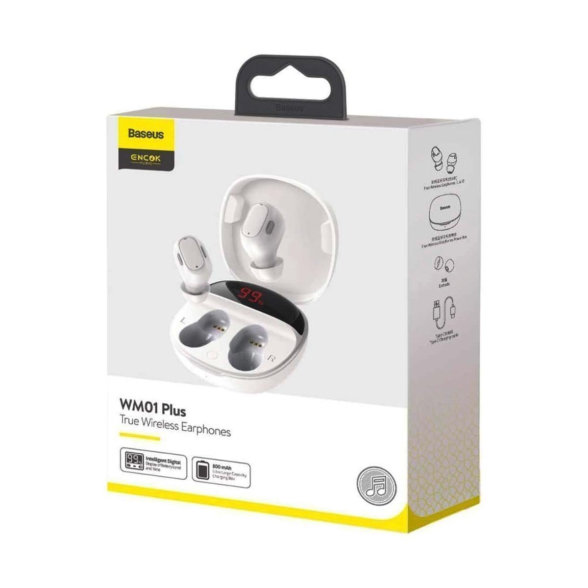 Baseus Encok True Wireless Earphones WM01 Plus (White)