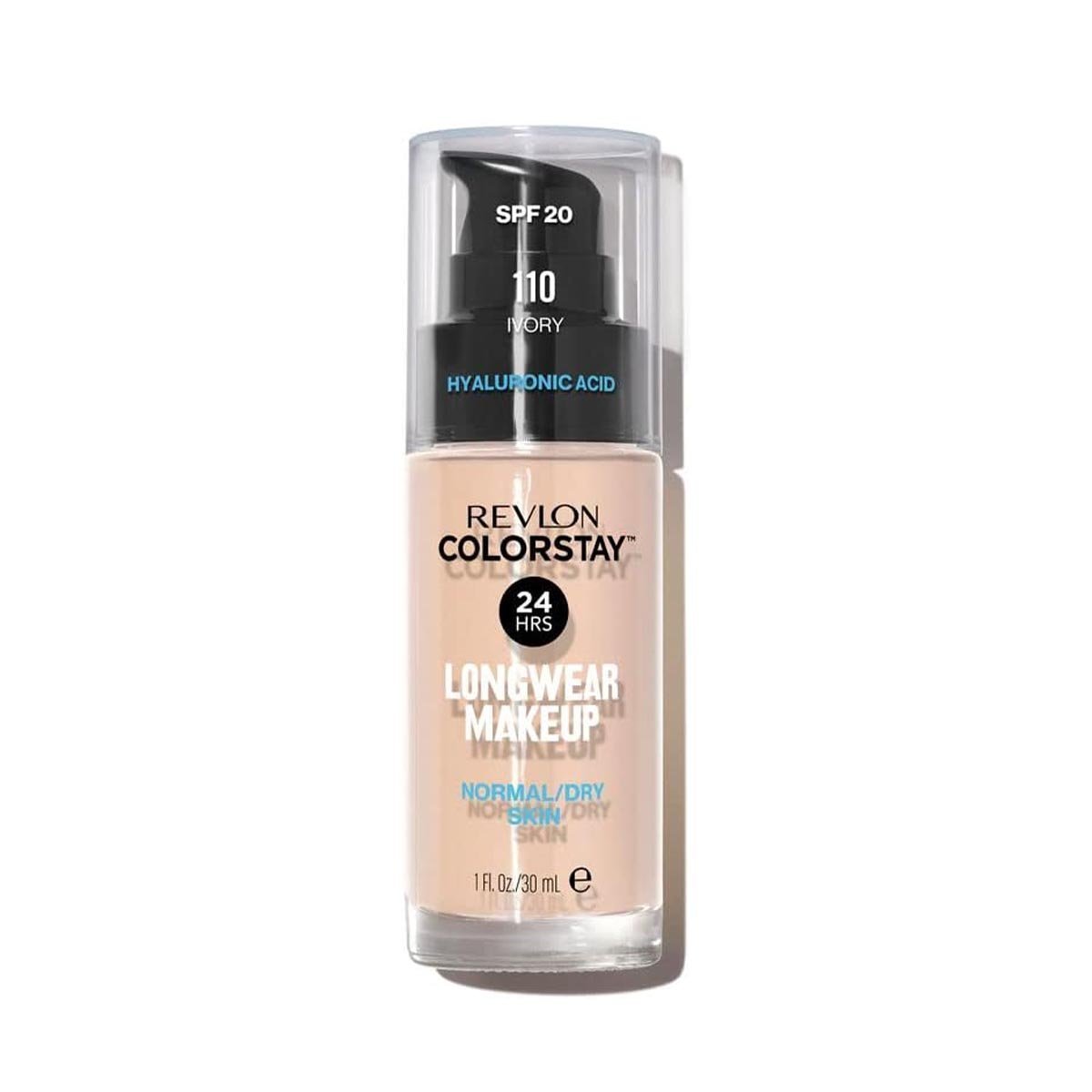 Revlon Color Stay Liquid Foundation Makeup for Normal/Dry Skin SPF 20, Longwear with Medium-Full Coverage and Natural Finish, Oil Free, 110, 30 ml (Pack of 1)