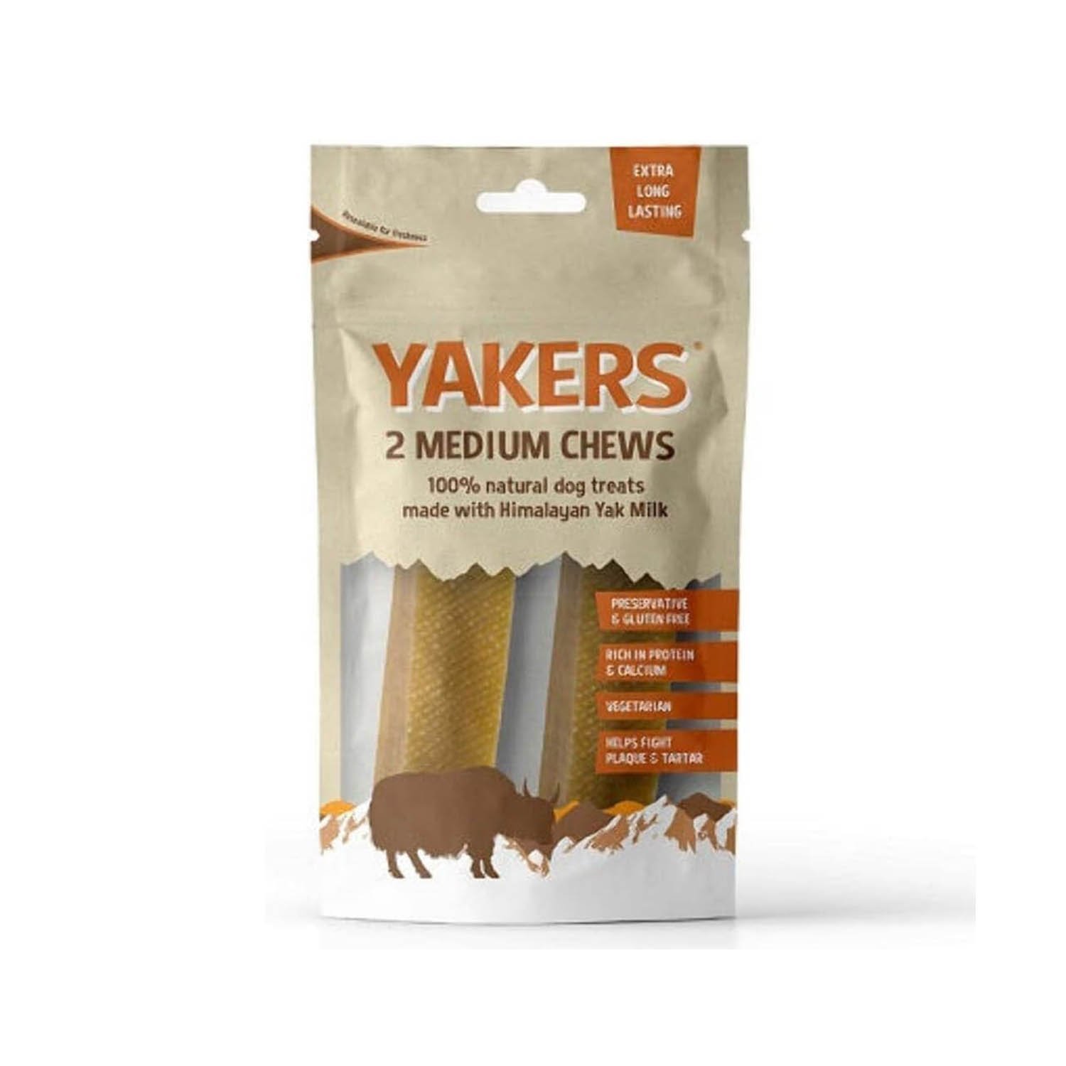 Yakers Dog Chew Medium, 130 g (Pack of 2)