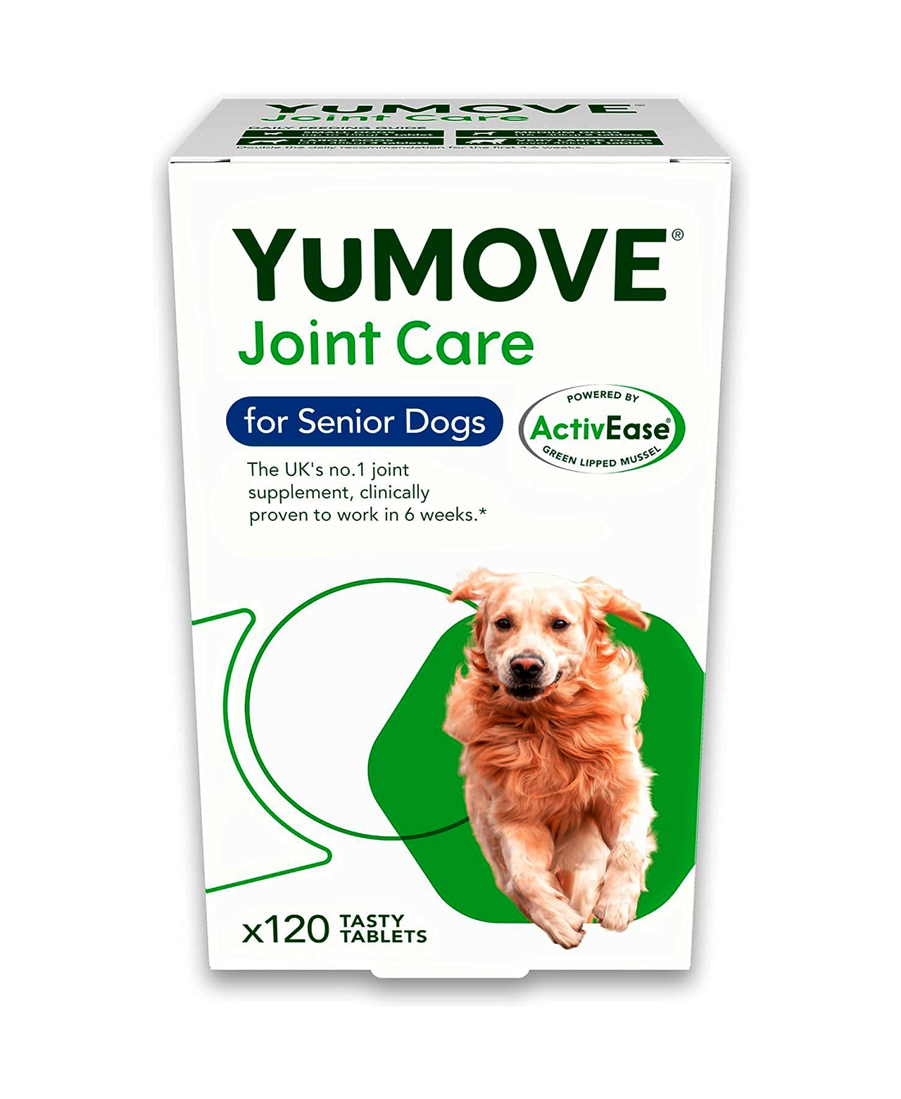 YuMOVE Senior Dog | High Strength Joint Supplement for Older, Stiff Dogs with Glucosamine, Chondroitin, Green Lipped Mussel | Aged 9+